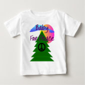 "Baby voor de vrede"—t-shirts voor baby's (Voorkant)