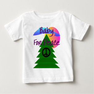 "Baby voor de vrede"—t-shirts voor baby's