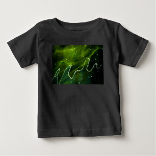 Baby voor groene algen en water