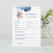 Baby voor het Baby shower Teddy Bear Kaart (Staand voorkant)