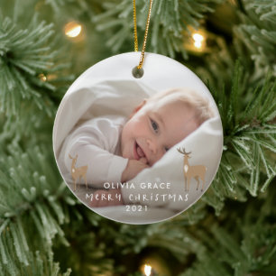 Baby voor kerstmis 1 keramisch ornament