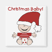 Baby voor kerstmis en cadeaus magneet (Voorkant)