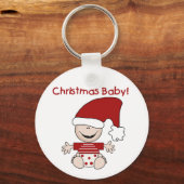 Baby voor kerstmis en cadeaus sleutelhanger (Voorkant)