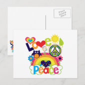 Baby voor liefde en vrede briefkaart (Voorkant / Achterkant)