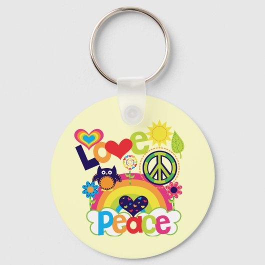 Baby voor liefde en vrede sleutelhanger (Voorkant)