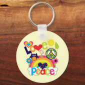 Baby voor liefde en vrede sleutelhanger (Voorkant)