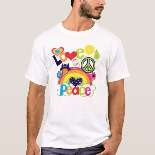 Baby voor liefde en vrede t-shirt (Voorkant)