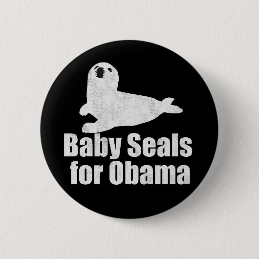 Baby voor Obama Ronde Button 5,7 Cm (Voorkant)
