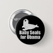 Baby voor Obama Ronde Button 5,7 Cm (Voorkant /achterkant)
