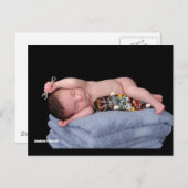 Baby voor pasgeboren skateboard briefkaart (Voorkant / Achterkant)