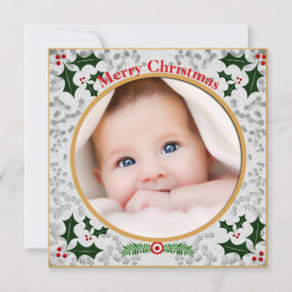 Baby voor prettige kerstfeestdagen - Aangepast Feestdagenkaart
