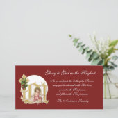 Baby voor religieuze kerstmis Jesus Floral Cross (Staand voorkant)