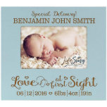 Baby voor speciale levering Blauw Afbeelding Lijst<br><div class="desc">Dit mooie baby afbeelding lijst is een mooie manier om een speciale dag te herdenken. Laser gegraveerd met een zoet vers en de specificaties van je baby.</div>