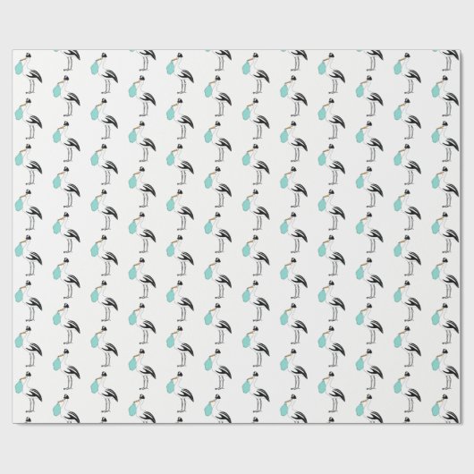 Baby voor speciale levering van winkels onthullen  cadeaupapier (Vlak)