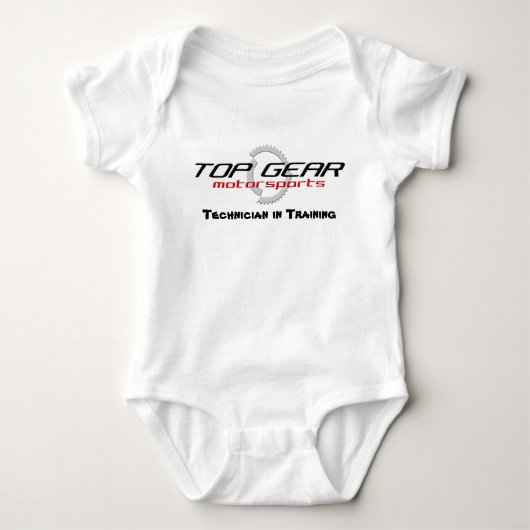 Baby voor topopleiding tandwielen romper (Voorkant)