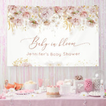 Baby voor tuinbloem in baby shower