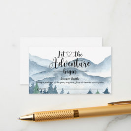 Baby voor Waterverf van bosavontuur Informatiekaartje