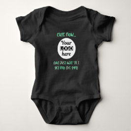 Baby voor werkout voeg uw logo-kostuum toe romper