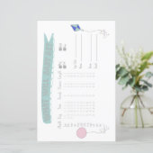 Baby-voorspeller-avontuurlijk Baby shower (Staand voorkant)