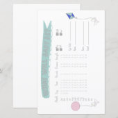 Baby-voorspeller-avontuurlijk Baby shower (Voorkant / Achterkant)