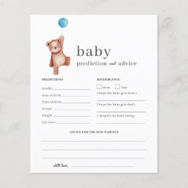 Baby Voorspelling en Advies Baby shower Game Boy