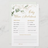 Baby Voorspelling en advies voor groene en goudops (Voorkant / Achterkant)