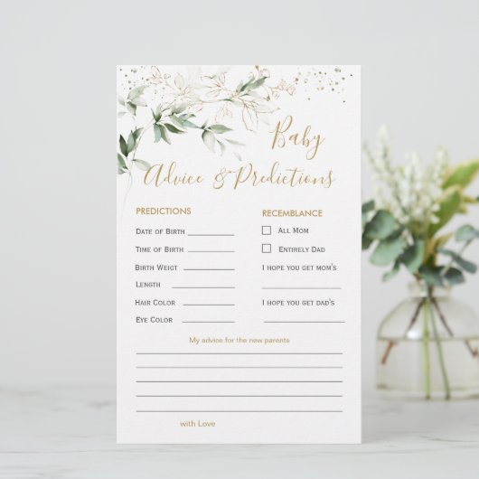 Baby Voorspelling en advies voor groene en goudops (Staand voorkant)