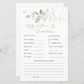 Baby Voorspelling en advies voor groene en goudops (Voorkant / Achterkant)