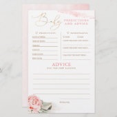 Baby voorspelling en adviesgame (Voorkant / Achterkant)