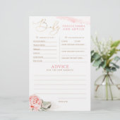 Baby voorspelling en adviesgame (Staand voorkant)