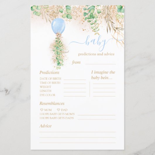 Baby voorspelling en adviesgame (Voorkant)