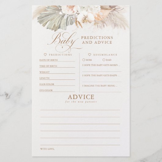 Baby voorspelling en adviesgame (Voorkant)