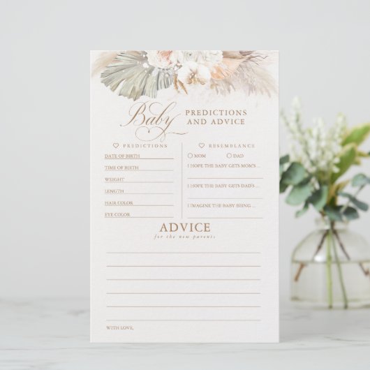 Baby voorspelling en adviesgame (Staand voorkant)