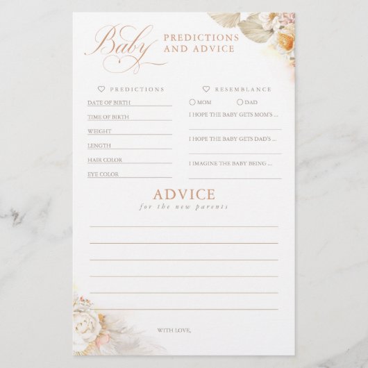 Baby voorspelling en adviesgame (Voorkant)