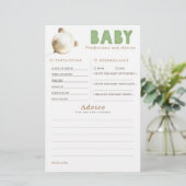 Baby voorspelling en adviesgame (Staand voorkant)