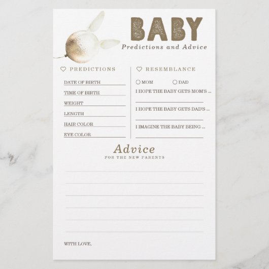 Baby voorspelling en adviesgame (Voorkant)