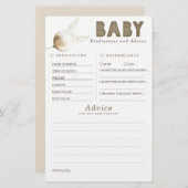 Baby voorspelling en adviesgame (Voorkant / Achterkant)