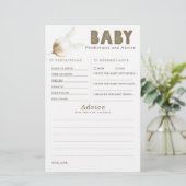 Baby voorspelling en adviesgame (Staand voorkant)