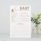 Baby voorspelling en adviesgame (Staand voorkant)