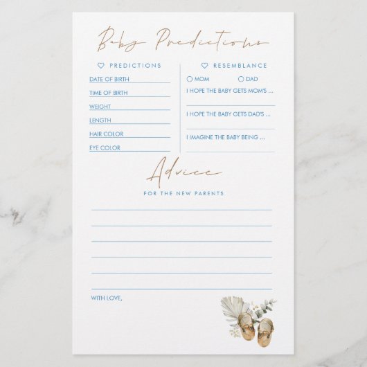 Baby voorspelling en adviesgame (Voorkant)