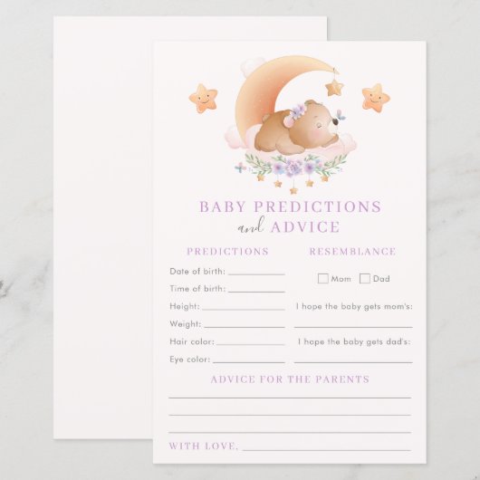 Baby voorspelling en adviesgame (Voorkant / Achterkant)