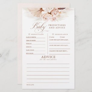 Baby voorspelling en adviesgame