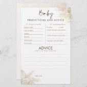 Baby voorspelling en adviesgame (Voorkant / Achterkant)