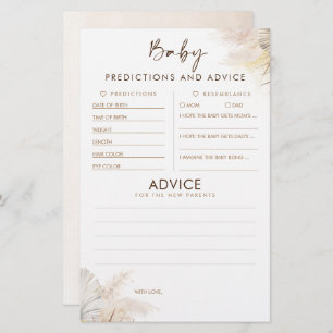 Baby voorspelling en adviesgame