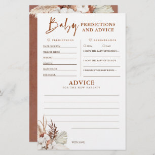 Baby voorspelling en adviesgame