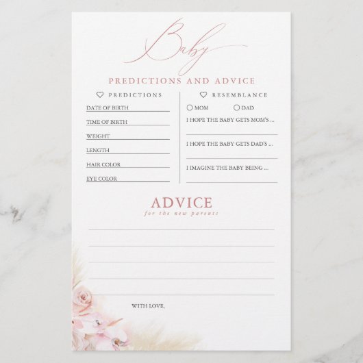 Baby voorspelling en adviesgame (Voorkant)