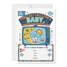 Baby Voorspelling Grappig | Baby Shower Uitnodigin