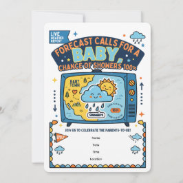 Baby Voorspelling Grappig | Baby Shower Uitnodigin Kaart