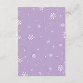 Baby voorspelling Kaart - Winterspelen Baby shower (Achterkant)