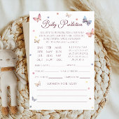 Baby Voorspelling Pastel Butterfly Baby shower Kaa Flyer